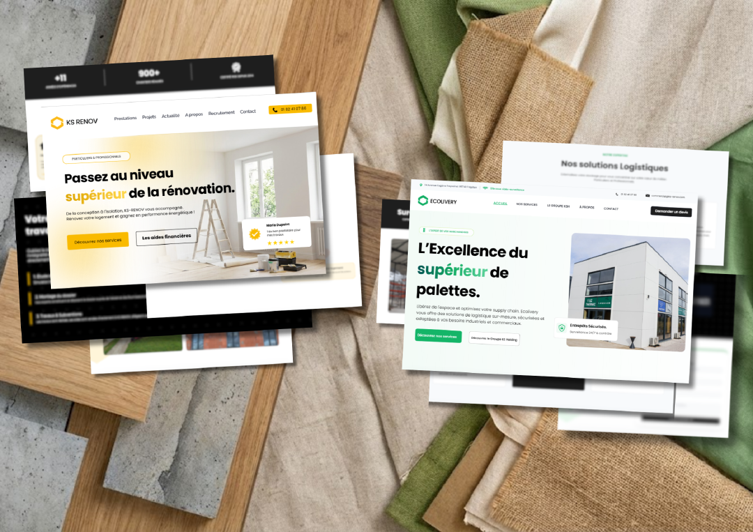 Refonte des sites du Groupe KS — rénovation globale et location d'espaces dans le Val-d'Oise