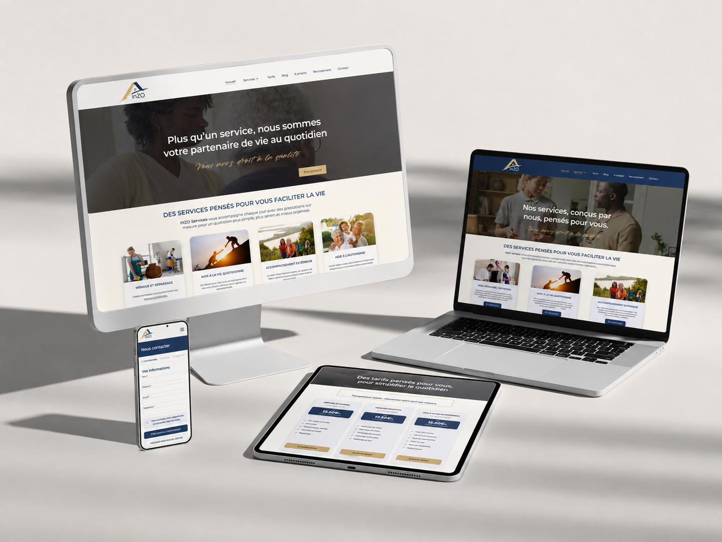 Création du site Inzo Services — services à la personne à Juvisy-sur-Orge